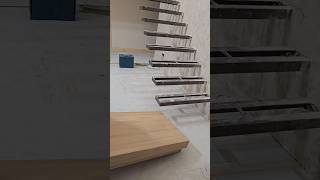 Home stairs installation flaotingstairs modernstairs professionalstairs [upl. by Naujud955]