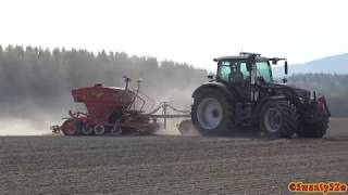 4K Fendt 724 Vario with Väderstad Rapid 300C amp Fendt 516 Vario [upl. by Nylassej]