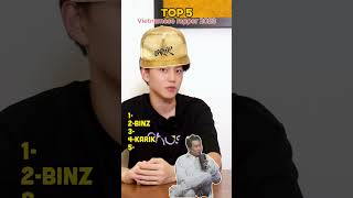 TOP 5 the most famous VIETNAMESE RAPPERS in 2023 shorts [upl. by Tom]