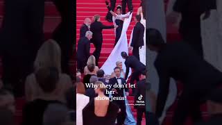 Cannes Film Festival Blocks Jesus dress from Massiel Taveras [upl. by Laurel]