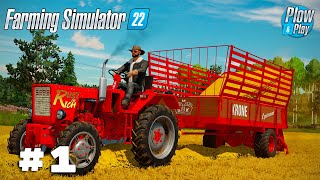 🌲 Starting a SMALL FARM with BIG HOPE ep 1  The 1M Farm Adventure  🚜 Farming Simulator 22 🌱 PampP [upl. by Landes]