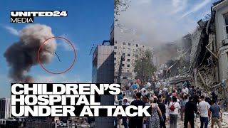 Kyiv Suffers Another Missile Attack Russians Hit a Childrens Hospital [upl. by Parsons698]