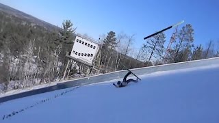 CRASHING ON PINE MOUNTAIN SKI JUMP  Jason Asselin [upl. by Ahcsrop]