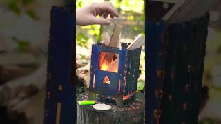 Feeding the awesome bushbox titanium folding stove bushcraft bushboxxl [upl. by Arathorn]