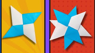 How to Make Ninja Star Paper Easy Transforming  Origami [upl. by Yasdnyl22]