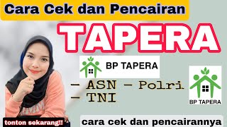 Cara Pencairan dan Cek dana TAPERA Tabungan Perumahan Rakyat terbaru [upl. by Mab]