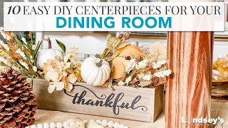 10 Easy DIY Fall Centerpieces for Dining Room [upl. by Kutzenco99]