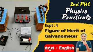 Figure of Merit of Galvanometer  PUC 2 Physics Lab Experiments PUCPhysicslabexperiment [upl. by Asemaj923]