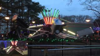 Kennywood Holiday Lights  Kangaroo 12112015 [upl. by Kerge]