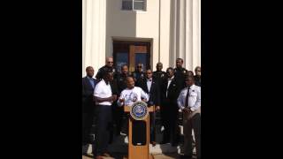 TI addresses crowd at City Hall upon receiving the Key To The City from Mayor Tony T Yarber [upl. by Nastassia]