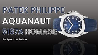 Specht And Sohne Modern Blue  Patek Philippe Aquanaut Homage [upl. by Gagne]