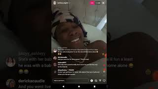 BLUEFACE MOM KARLISA LAUGHING AT BLUEFACE TAKING HIS SON JR 😂😂😂😂 WATCH PART 1 [upl. by Nooj]