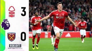 Nottingham Forest vs West Ham 30 Highlights Premier League 2024 [upl. by Aleris206]