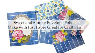 Craft Fair Folio Made with Just Paper Great for Craft Fairs [upl. by Gimpel316]