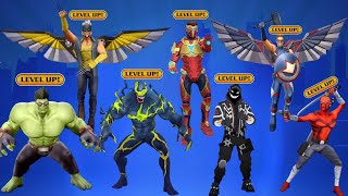 I UPGRADE 😱 All SUPERHEROES in SPIDER FIGHTER 3 [upl. by Frasquito]