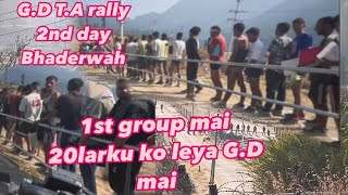 TA Rally 2024 GD bharti  At Bhaderwah Chinta  TA Army rally  2nd day Udhampur district rally [upl. by Nnyllatsyrc845]