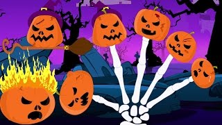 Scary Calabaza Familia de Dedos  Halloween canción  Kids Song  Pumpkin Finger Family [upl. by Cathi]