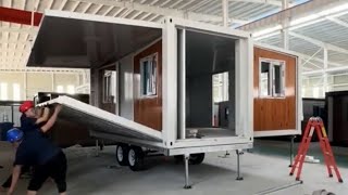 Mobil tiny house evleri kolay taşınır ve kurulur [upl. by Tripp]