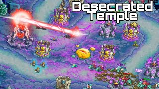 Kingdom Rush Alliance 13  DESECRATED TEMPLE  Veteran 3 Stars NLL [upl. by Keele]