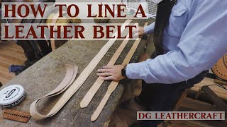 How to Line a Leather Belt [upl. by Bruce]