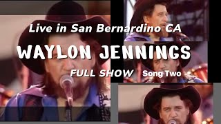 Waylon Jennings Live 1983  US Festival  CA  Full Show Song 2 [upl. by Nosreip343]