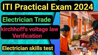 kirchhoffs voltage law verification ITI exam Practical 2024 [upl. by Yenduhc]