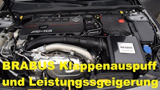 BRABUS B35 A35 AMG Sound Auspuff Exhaust Mercedes Klappenauspuff Leistungssteigerung Chip Tuning db [upl. by Erdnad]