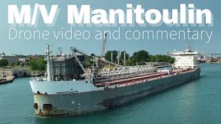 MV Manitoulin  first new River Class vessel in 40 years at its launch in 2015 [upl. by Enrol]