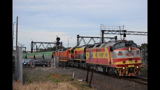 9083 at Sunbury and a Daylight SG Grain To Birchip [upl. by Spiros161]