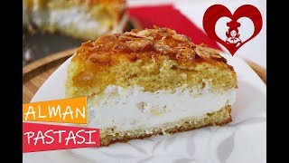 BALLI BADEMLİ ALMAN PASTASI NASIL YAPILIR Pasta Tarifleri [upl. by Rafe]