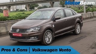 Volkswagen Vento  Pros amp Cons  MotorBeam [upl. by Ynehteb]