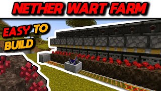 EASIEST Automatic AFK Nether Wart Farm Tutorial Java amp Bedrock  Minecraft 120 [upl. by Ahtanaram]