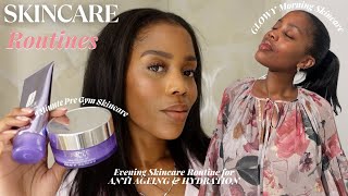 SKINCARE ROUTINES  PRE GYM ROUTINE  MORNING SKINCARE ROUTINE FOR GLOWY SKIN  EVENING SKINCARE [upl. by Richie]