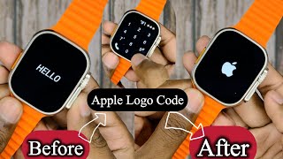 New APPLE Logo Code for All Smart Watch  Part1 [upl. by Ahsinnor929]