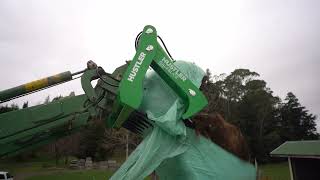 Hustler Equipment BaleSlice LX190 bale cutter [upl. by Anneehs]