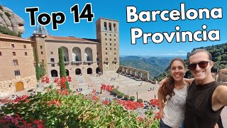 🔴 Los 14 LUGARES más Bonitos que ver en BARCELONA PROVINCIA CATALUÑA 4K  España [upl. by Helman]