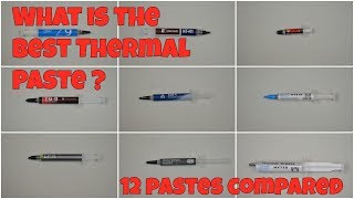 HUGE 12 Thermal paste Round UP find out which is best for your Build and which to avoid [upl. by Merry]