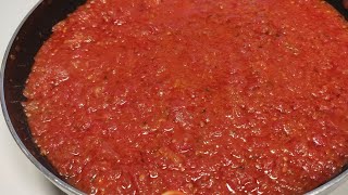 Como hacer una SALSA de TOMATE CASERA 🍅 para PIZZA 🍕 y PASTA 🍝 Fácil y Rápida 🚀 [upl. by Elreath570]