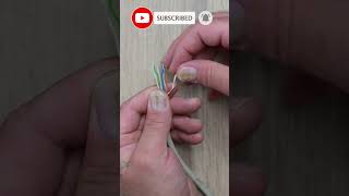 How to make an ethernet cat 6 wire with rj45 howto ethernetcable rj45 [upl. by Jodee]