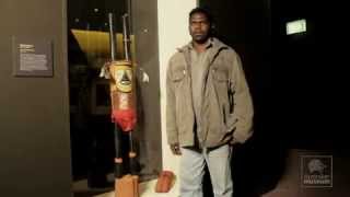 Edward Yunupingu Tiwi Footyman sculpture [upl. by Ahseyd]