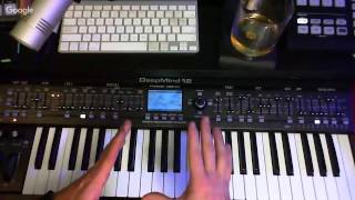 Live Behringer Deepmind 12 Synthesizing patches from scratch [upl. by Lattonia760]