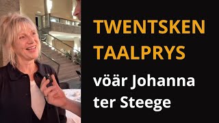 Johanna ter Steege wint Twentse Taalprijs 2024 [upl. by Carrissa]