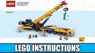 LEGO Instructions  City  60409  Mobile Construction Crane  Construction [upl. by Gaither]