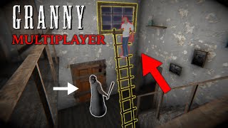 How to escape GRANNY with a ladder 🫢  NEW Escape 2023 Granny Multiplayer [upl. by Bremser]