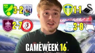 My Championship Predictions Game Week 16 [upl. by Anelagna]