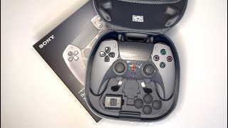 DualSense Edge PS5 30th Anniversary Grey Controller Unboxing [upl. by Lydell]