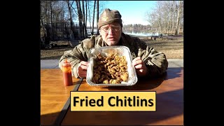 Fried Chitlins Chitterlings Recipe [upl. by Zzaj]