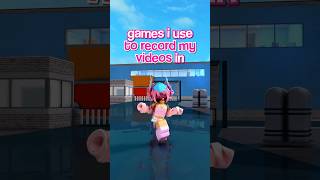 ROBLOX GAMES FOR THE BEST EDITS 📸 [upl. by Capp43]