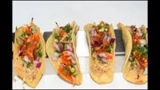 Pressure Cooker Carnitas Taco Recipe  Pulled Pork Tacos  Taco Recipe [upl. by Suravart]