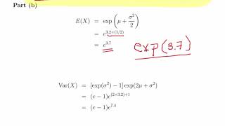 Lognormal Distribution  Worked Example [upl. by Darian]